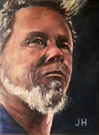 james hetfield, (metallica) 40x30 cm, &ouml;l, 2017