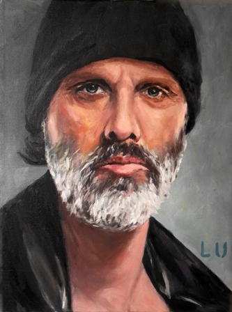 lars ulrich (metallica) 40x30 cm, &ouml;l, 2017