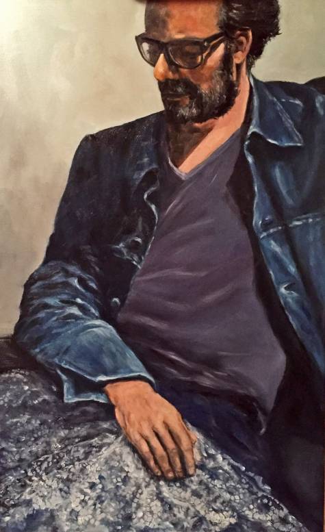 you and me XII, &ouml;l auf lw, 80 x 50cm mit rahmen, 2018