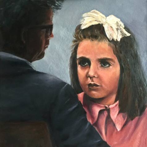 you and me nr. XV, &ouml;l auf lw, 40 x 40 cm, 2019