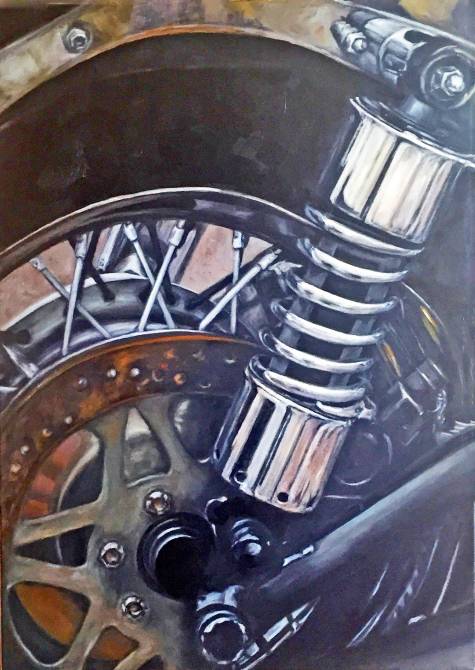 detail VI - MB, &ouml;l, 70x50 cm, 2019