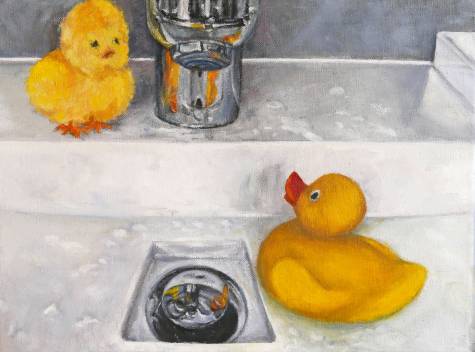 willst du mit mir baden gehen, 30x40 cm, &ouml;l auf lw, 11-2019