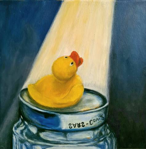 a star is born, 30 x 30 cm, &ouml;l, 2021