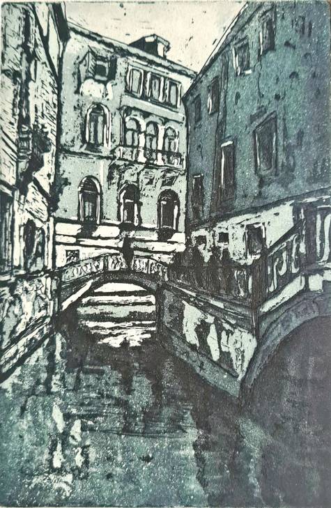 Venedig 2, blau, 2022